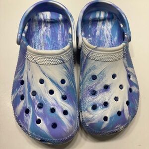 Tie dye crocs